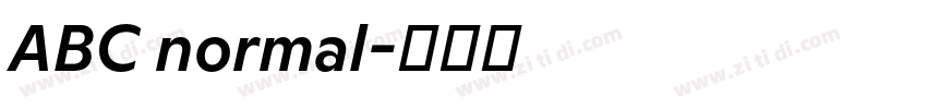 ABC normal字体转换
